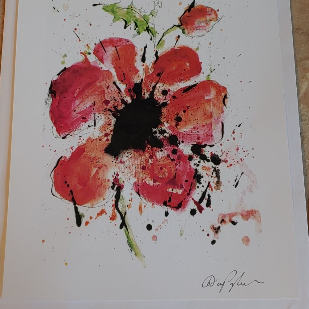 Wall art - "Abstract Poppy"